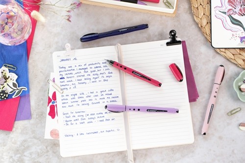 Rollerpen STABILO Worker+ Wildflower medium blush-3
