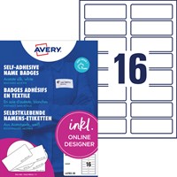 Naambadge etiket Avery L4783-20 88.9x31mm zelfklevend 320 stuks-2