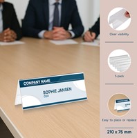 Tafelnaambord Europel A5 gevouwen 5 stuks-3