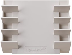 Glasbord markerhouder Legamaster warm grey
