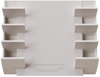 Glasbord markerhouder Legamaster warm grey