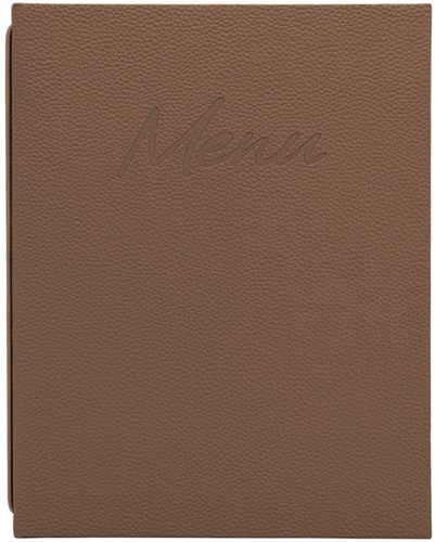 Menukaart Securit Signature A4 bruin-2