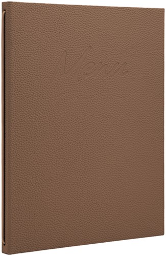 Menukaart Securit Signature A4 bruin-3
