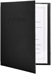Menukaart Securit Signature A4 zwart