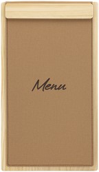 Menukaart Securit Signature klembord A45 licht hout bruin