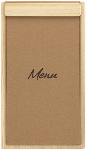 Menukaart Securit Signature klembord A45 licht hout bruin