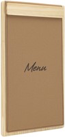 Menukaart Securit Signature klembord A45 licht hout bruin-2