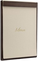 Menukaart Securit Signature klembord A4 donker hout grijs-2