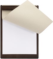 Menukaart Securit Signature klembord A4 donker hout grijs-3