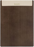 Menukaart Securit Signature klembord A4 donker hout grijs-1