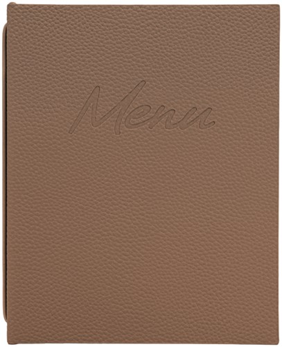 Menukaart Securit Signature A5 bruin-2