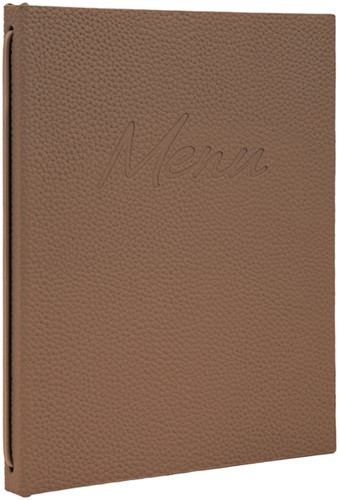 Menukaart Securit Signature A5 bruin-3