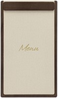 Menukaart Securit Signature klembord A45 donker hout grijs