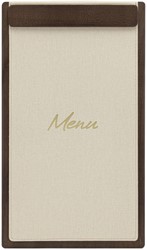 Menukaart Securit Signature klembord A45 donker hout grijs