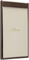 Menukaart Securit Signature klembord A45 donker hout grijs-2