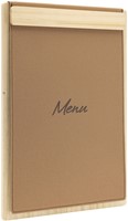 Menukaart Securit Signature klembord A4 licht hout bruin-2