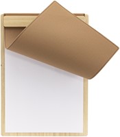 Menukaart Securit Signature klembord A4 licht hout bruin-3