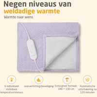 Knuffelwarmtedeken Medisana HB 418 lila-2