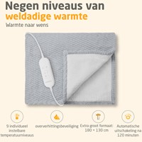 Knuffelwarmtedeken Medisana HB 416 grijs-2