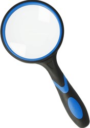 Handloep Westcott 100mm vergroot tot 3x zwart/blauw