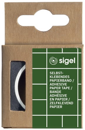 Planbord verdeel tape Sigel rol 10mmx16m zwart-2