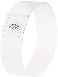 Evenementenbandjes Sigel 255x25mm wit 120 stuks