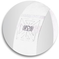 Evenementenbandjes Sigel 255x25mm wit 120 stuks-3