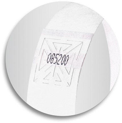 Evenementenbandjes Sigel 255x25mm wit 120 stuks-3