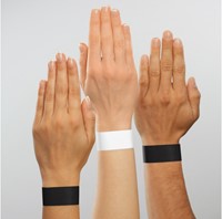 Evenementenbandjes Sigel 255x25mm wit 120 stuks-1