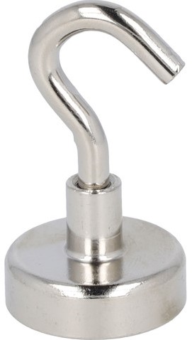 Magneet met haak Westcott 25mm zilver Trekkracht +/- 15kg-3