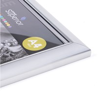 Fotolijst Seco A4 zilver plexiglas-3