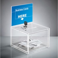 Actiebox Sigel transparant met slot 15x22x15cm + insteek-2