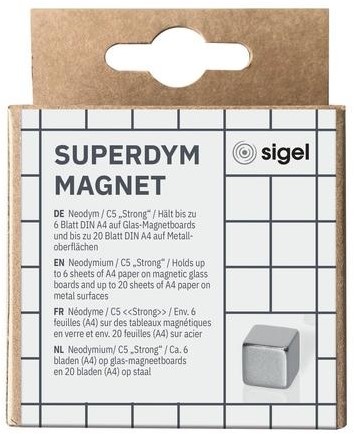Magneten Sigel Be!board 8 stuks vierkant-2