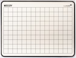 Wisbord Legamaster gelakt staal geruit + blanco
