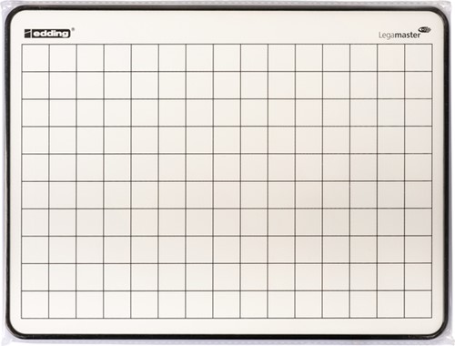 Wisbord Legamaster gelakt staal geruit + blanco