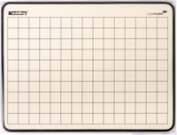 Wisbord Legamaster emaille staal geruit + blanco