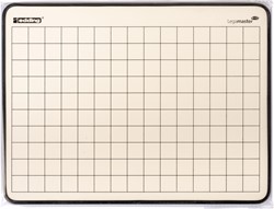 Wisbord Legamaster emaille staal geruit + blanco