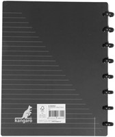 Schrift Kangaro 169x213mm lijn 144pag 90g ass 3 kleur krimp 12st-2