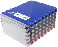 Schrift Kangaro 169x213mm ruit 4x8mm 144pag 90g ass 3 kleur krimp 12st