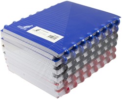 Schrift Kangaro 169x213mm ruit 4x8mm 144pag 90g ass 3 kleur krimp 12st