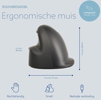 Ergonomisch muis R-Go HE Break Draad Rechts S-3