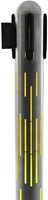 Afzetpaal Securit Nova RVS met rolband en RGB-verlichting 100cm zilver-3