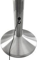 Afzetpaal Securit Nova RVS met rolband en RGB-verlichting 100cm zilver-1