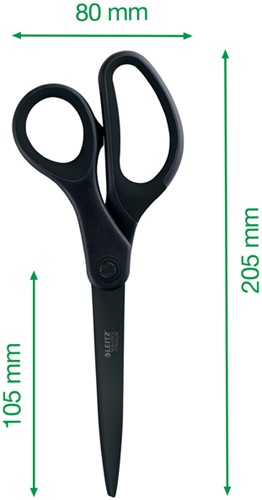 Schaar Leitz kleefvrij 205mm titanium zwart-2