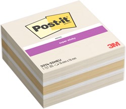Memoblok Post-it 2014 Super Sticky 76x76mm kubus Neutrality 355 vel