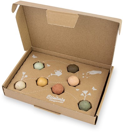 Giftbox Blossombs wilde bloemzaden box à 7 zaadbommetjes-2