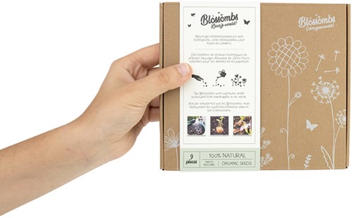 Giftbox Blossombs wilde bloemzaden box à 9 zaadbommetjes-3