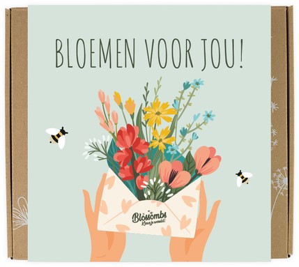Giftbox Blossombs Bloemen voor jou box à 9 zaadbommetjes