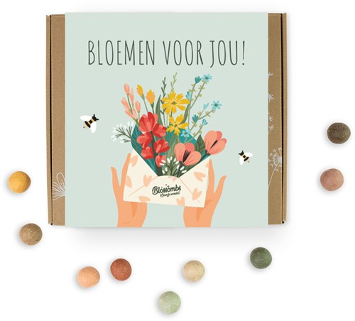Giftbox Blossombs Bloemen voor jou box à 9 zaadbommetjes-2