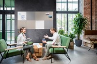Prikbord Legamaster BOARD-UP akoestisch 75x50cm quiet grey-2